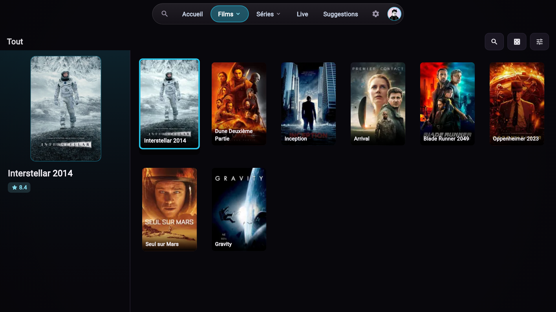 Catalogue de films — Oryon